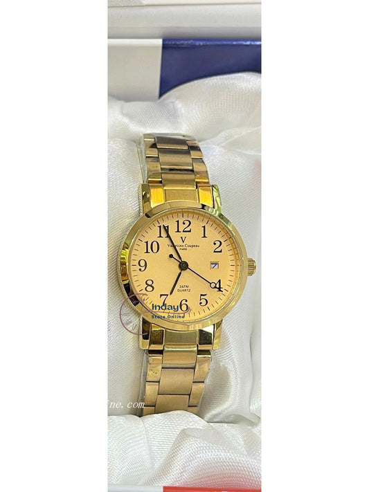 范倫鐵諾 古柏 Coupeau Women's Watch 61605LAA2K3 Gold Tone Stainless Steel Band