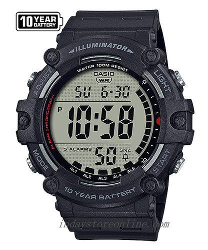 Casio Digital Men's Watch AE-1500WH-1A 10-Year Battery Life Resin Strap