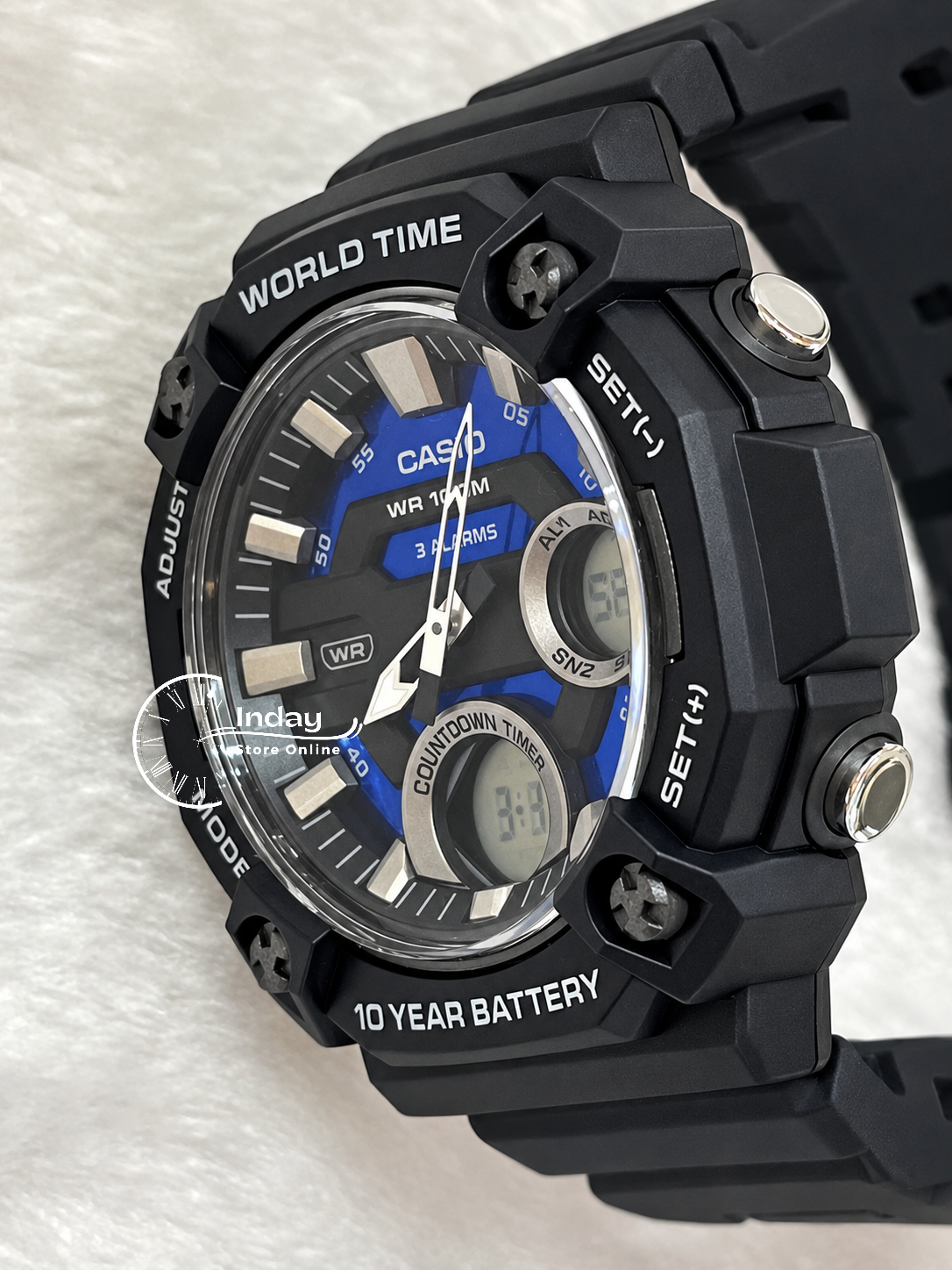 Casio Analog-Digital Men's Watch AEQ-120W-2A Resin Band Resin Glass Battery Life 10-Years