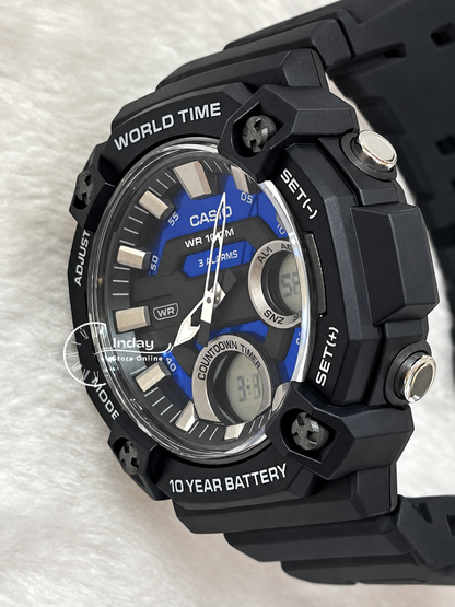 Casio Analog-Digital Men's Watch AEQ-120W-2A Resin Band Resin Glass Battery Life 10-Years