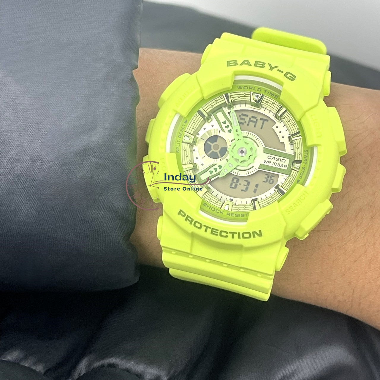 Baby G-Shock lime yellow/green store color