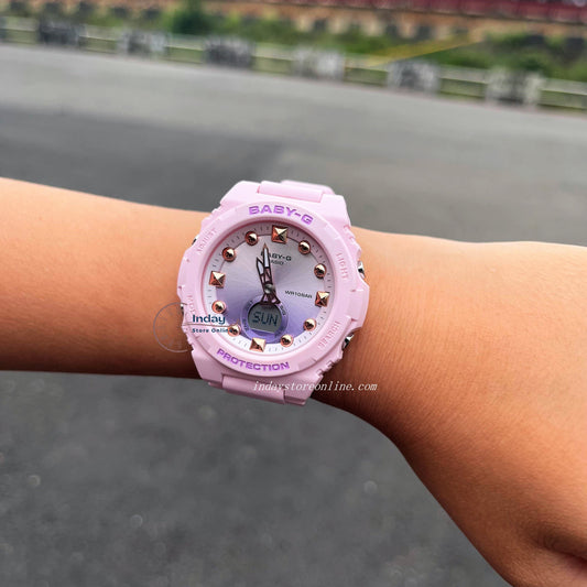 Casio Baby-G Women's Watch BGA-320-4A Resin Band Mineral Glass Shock Resistant