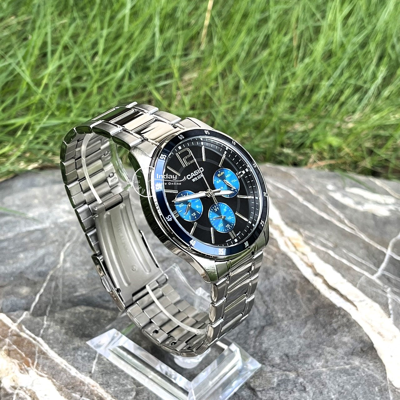 Casio Orologio casual MTP-1374D-7A2VDF, argento, taglia unica, bracciale Casio Orologio casual MTP-1374D-7A2VDF, argento, taglia unica, bracciale