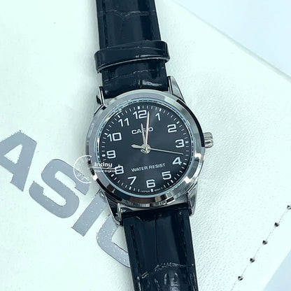 Casio Standard Women's Watch LTP-V001L-1B  Black Leather Strap