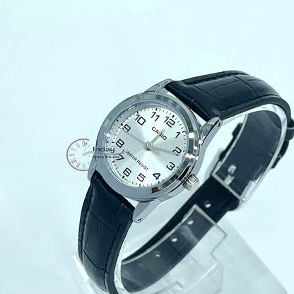 Casio Standard Women's Watch LTP-V001L-7B Black Leather Strap