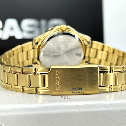 Casio Standard Women's Watch LTP-V004G-7B Gold Plated Stainless Strap Triple-fold Clasp