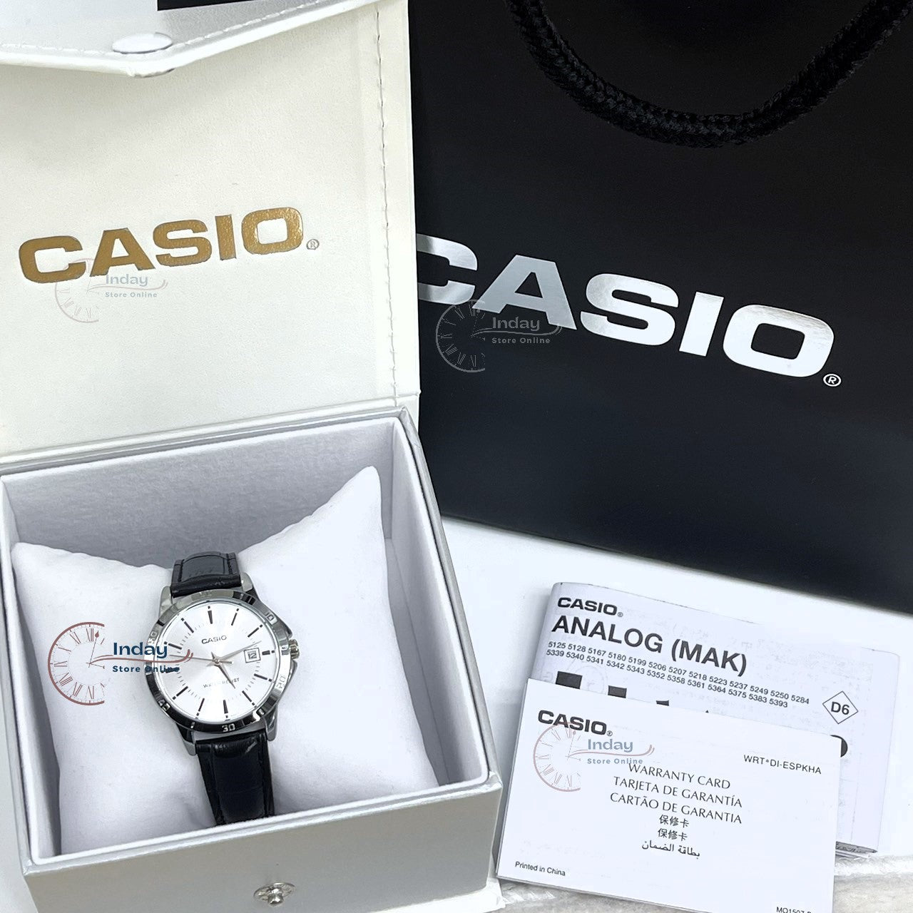 Casio Standard Women's Watch LTP-V004L-7A  Black Leather Strap