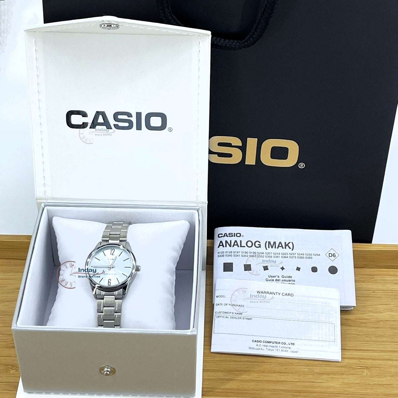 Casio Standard Women's Watch LTP-V005D-2B Silver Plated Stainless Steel Strap