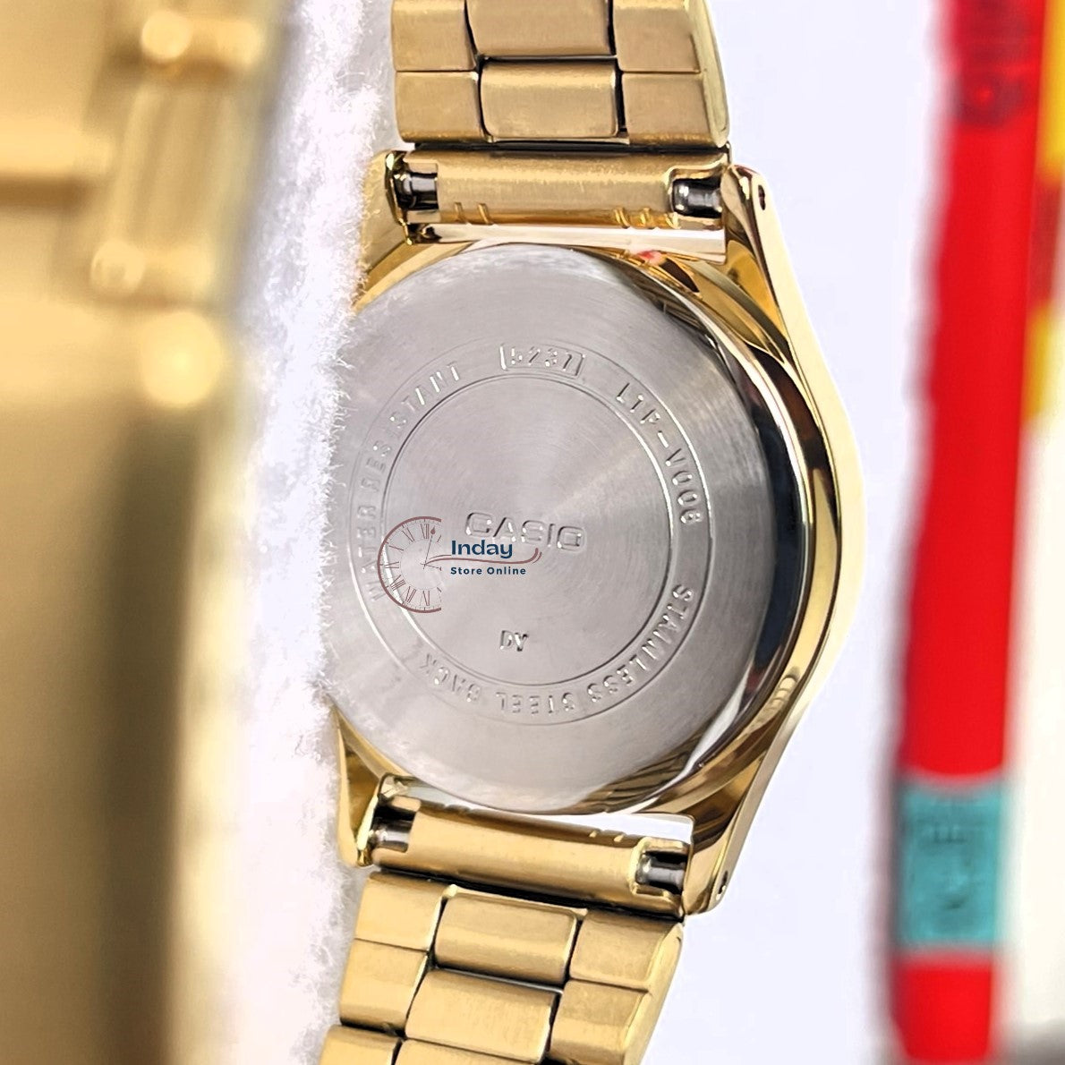 Casio Standard Women's Watch LTP-V006G-9B Gold ion Plated Stainless Steel Band Mineral Glass