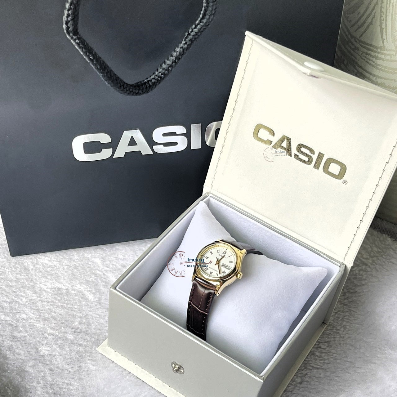 Casio Standard Women's Watch LTP-V006GL-7B Brown Leather Strap