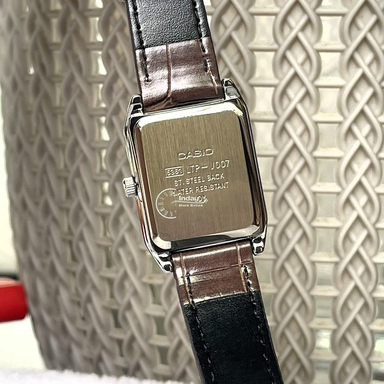 Casio Standard Women's Watch LTP-V007L-7E2 Square Type Brown Leather Strap