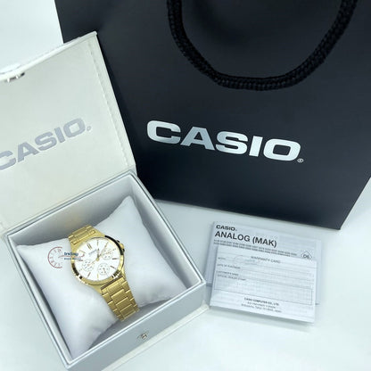 Casio Standard Women's Watch LTP-V300G-7A Gold Plated Stainless Steel Strap