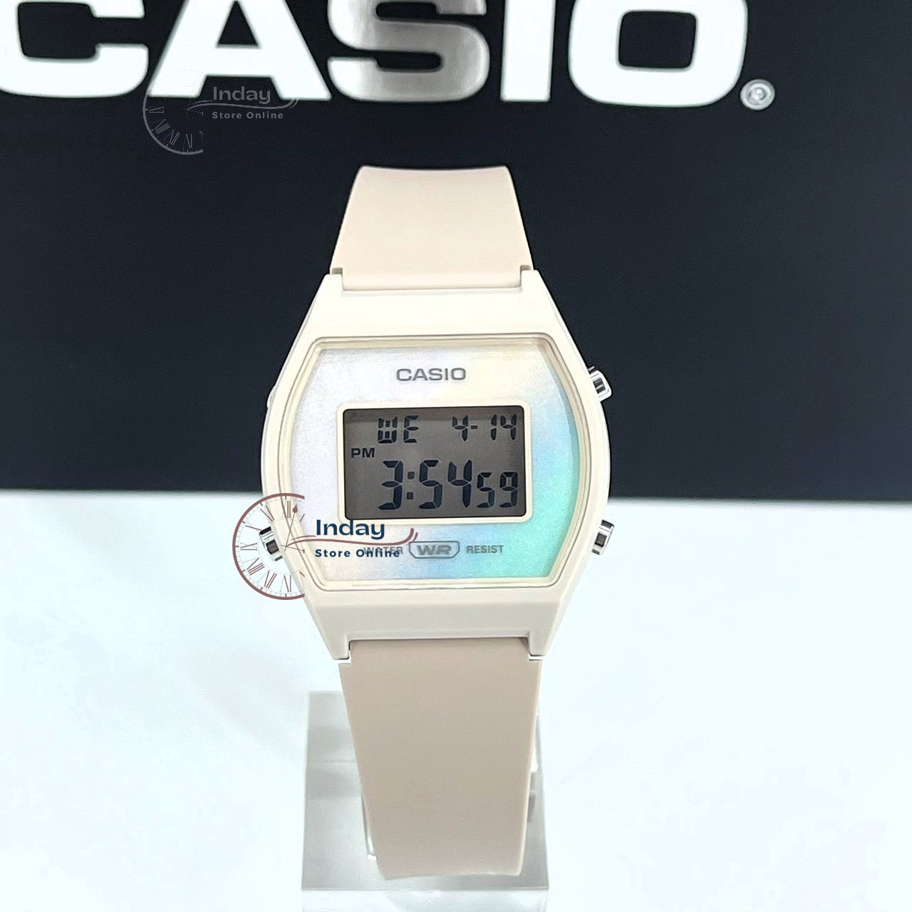 Casio Digital Women's Watch LW-205H-4A Digital Resin Band Resin Glass