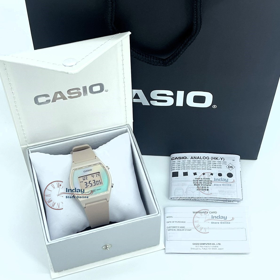 Casio Digital Women's Watch LW-205H-4A Digital Resin Band Resin Glass