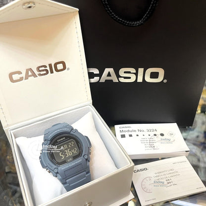 Casio Women's Watch W-219HC-2B Digital Sporty Design Resin Band Resin Glass
