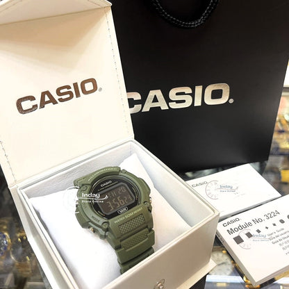 Casio Women's Watch W-219HC-3B Digital Sporty Design Resin Band Resin Glass