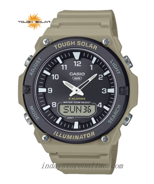 Casio Analog Digital Men's Watch AQ-S820W-5A Resin Glass Resin Band Solar Powered