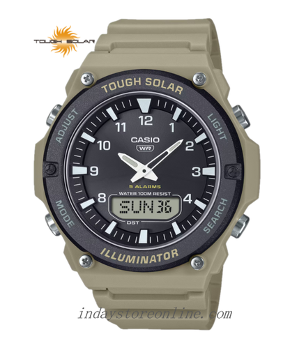 Casio Analog Digital Men's Watch AQ-S820W-5A Resin Glass Resin Band Solar Powered