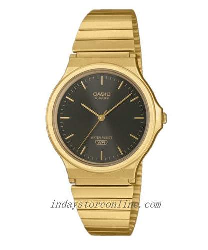 Casio Analog Women's Watch MQ-24GA-1A Resin Glass Stainless Steel Band Adjustable Clasp Battery Life: 3 Years