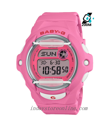 Casio Baby-G Women's Watch BG-169CH-4 Resin Band Mineral Glass Shock Resistant