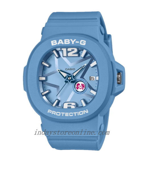 Casio Baby-G Women's Watch BGA-10D-2A2 Resin Mineral Glass Band Shock Resistant