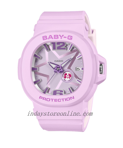 Casio Baby-G Women's Watch BGA-10D-6A Resin Mineral Glass Band Shock Resistant