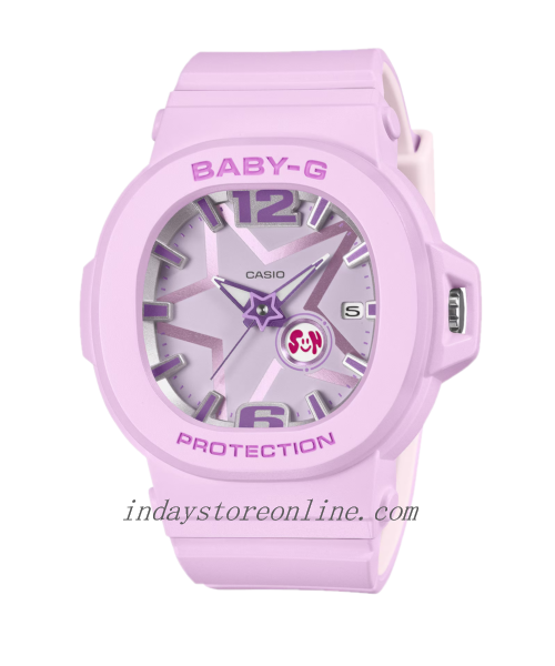 Casio Baby-G Women's Watch BGA-10D-6A Resin Mineral Glass Band Shock Resistant