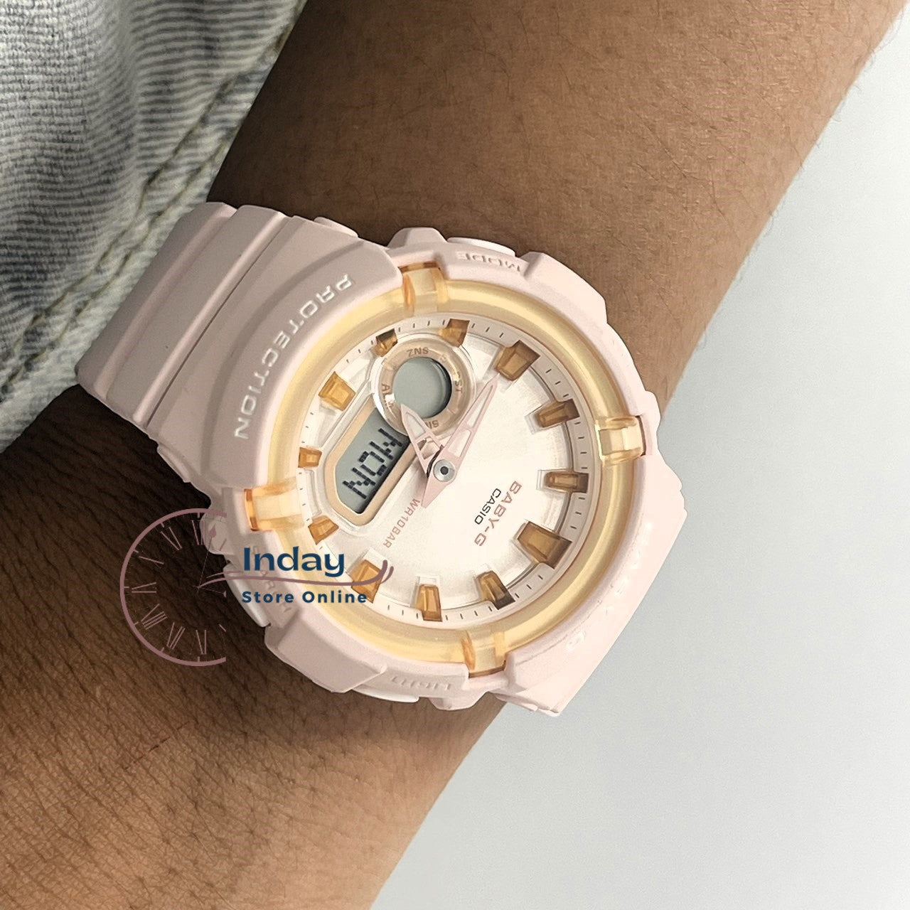 Casio Baby-G Women's Watch BGA-280SW-4A Resin Band Mineral Glass Shock Resistant