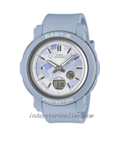 Casio Baby-G Women's Watch BGA-290FL-2A Mineral Glass Resin Band Shock Resistant Battery Life: 3 Years