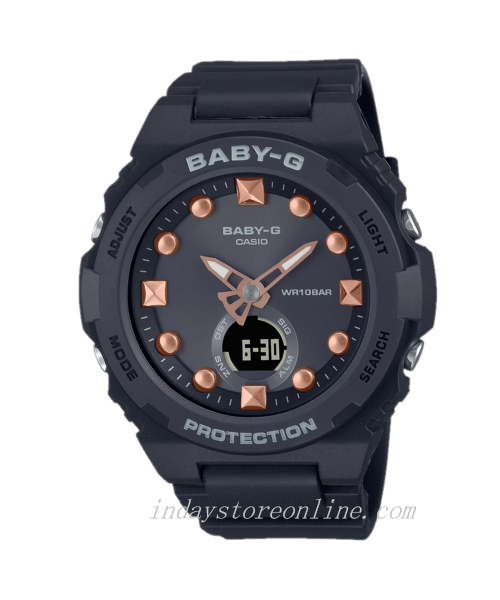 Casio Baby-G Women's Watch BGA-320-1A Resin Band Mineral Glass Shock Resistant