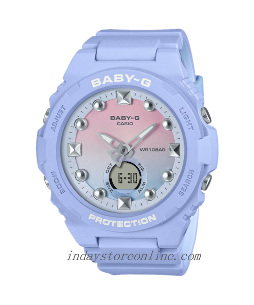 Casio Baby-G Women's Watch BGA-320-2A1 Resin Band Mineral Glass Shock Resistant