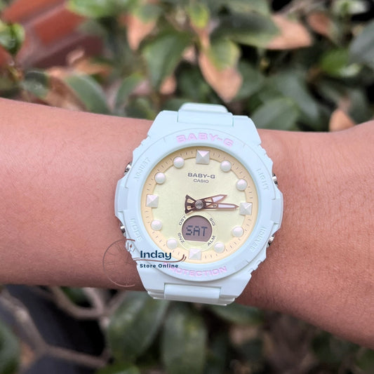 Casio Baby-G Women's Watch BGA-320FH-3A Resin Band Mineral Glass Shock Resistant