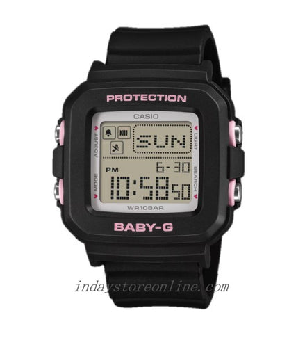 Casio Baby-G Women's Watch BGD-10KH-1 Mineral Glass Resin Band Shock Resistant BatteryLlife: 3 Years