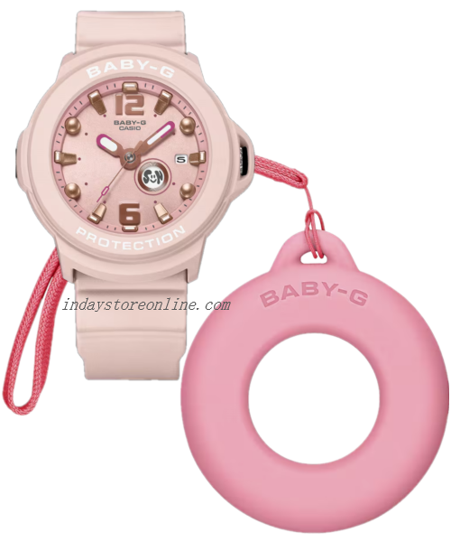 Casio Baby-G Women's Watch BGA-15K-4A Mineral Glass Shock Resistant Resin Band Battery Life 3 Years