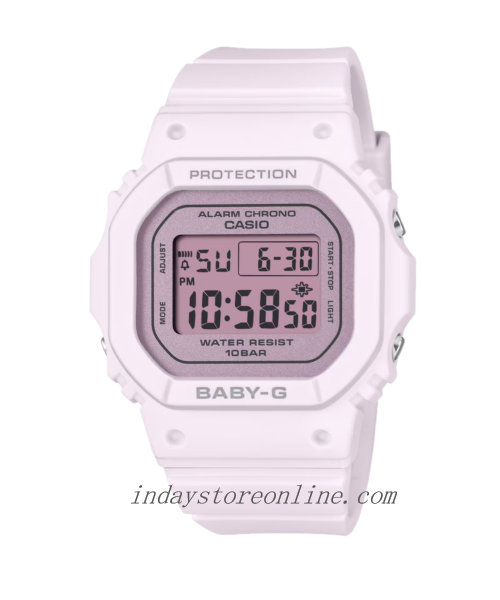 Casio Baby-G Women's Watch BGD-565SC-4B Mineral Glass Shock Resistant Resin Band Battery Life: 3 Years