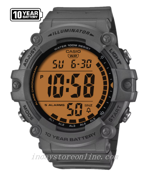 Casio Digital  Men's Watch AE-1500WHC-8A Resin Band Resin Glass Battery life: 10 Years