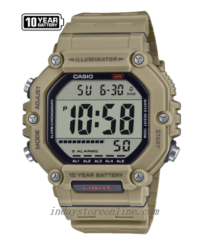 Casio Digital Men's Watch AE-1600H-5A Resin Band Resin Glass Battery Life: 10 years