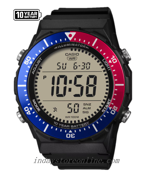 Casio Digital  Men's Watch AE-1700H-1A2 Resin Glass Resin Band Battery Life: 10 Years