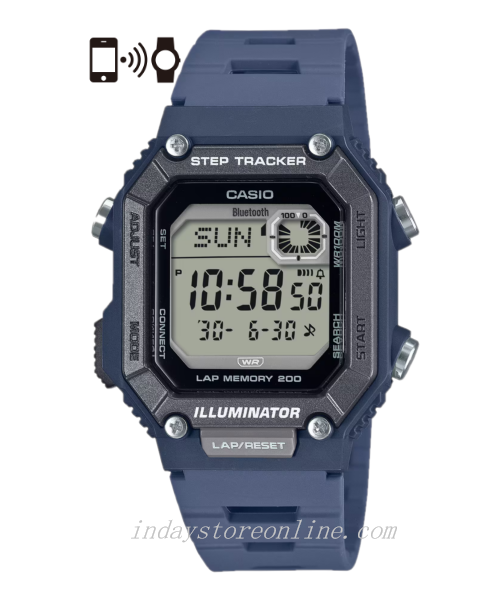 Casio Digital Men's Watch WS-B1000-2A Step Tracker Mobile link (Wireless linking using Bluetooth®)