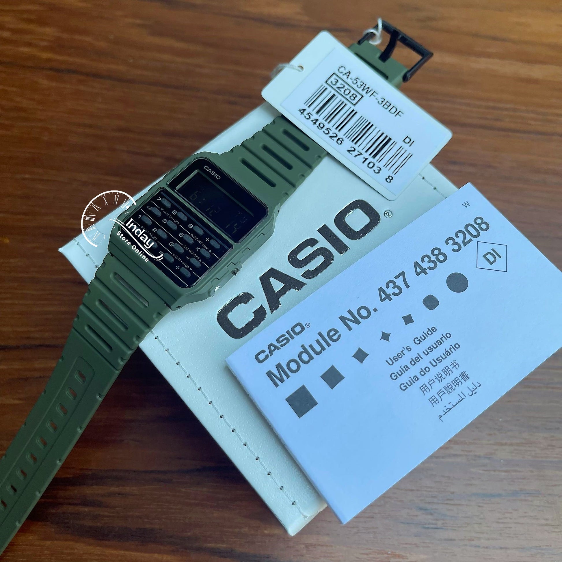 Zegarek Casio z kalkulatorem CA-53WF-3BEF Unisex Zegarek Casio z kalkulatorem CA-53WF-3BEF Unisex
