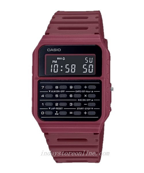 Casio Digital Unisex Watch CA-53WF-4B Calculator Digital Resin Band Resin Glass Battery Life 5-Years