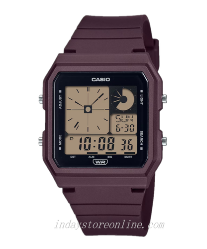 Casio Digital Unisex Watch LF-20W-5A Maroon Color Resin Strap