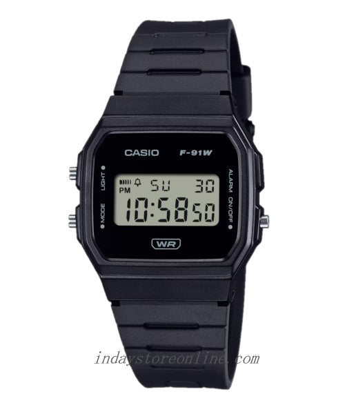 Casio Digital Women's Watch F-91WB-1A Bio-based Resin Band Battery Life: 7 years