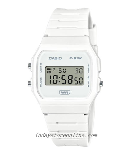 Casio Digital Women's Watch F-91WB-7A Bio-based Resin Band Battery Life: 7 years