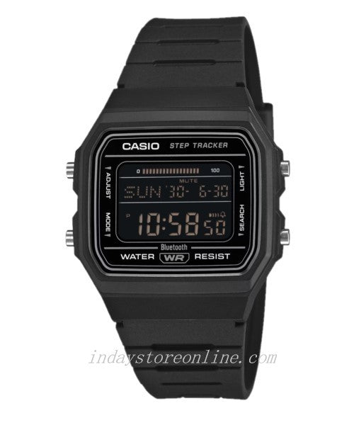 Casio Digital Watch F-B100W-1B Resin Glass Bio-Based Resin Band Mobile Link Bluetooth Battery Life 2 Years