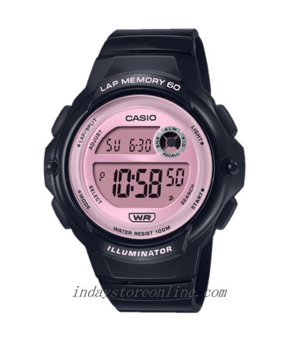 Casio Digital Women's Watch LWS-1200H-1A2 Resin Glass Resin Band Battery Life: 5 Years