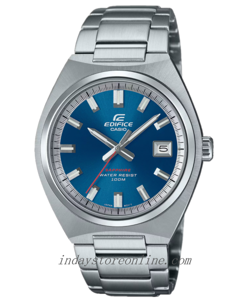 Casio Edifice Men's Watch EFB-109D-2A 3-Hand Analog Sapphire Crystal Stainless Steel Band Battery Life: 3 Years