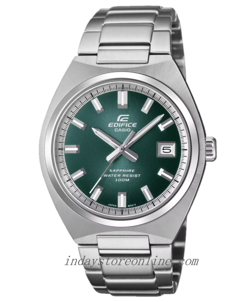 Casio Edifice Men's Watch EFB-109D-3A 3-Hand Analog Sapphire Crystal Stainless Steel Band Battery Life: 3 years