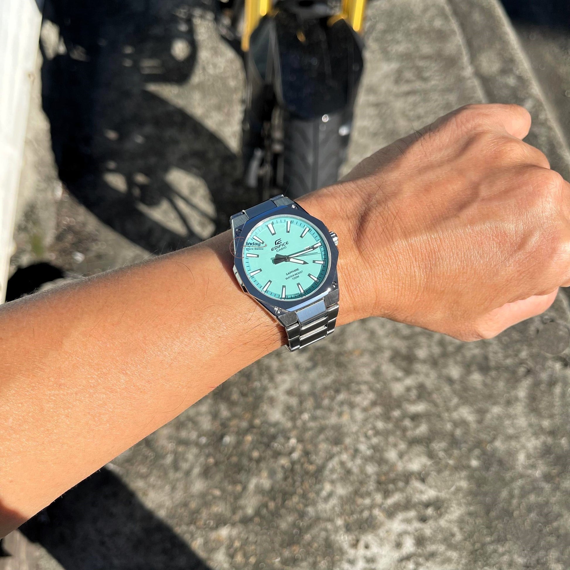 Casio férfi óra - EFR-S108D-2BVUEF - Edifice Tiffany Blue - Klasszikus órák Casio férfi óra - EFR-S108D-2BVUEF - Edifice Tiffany Blue - Klasszikus órák