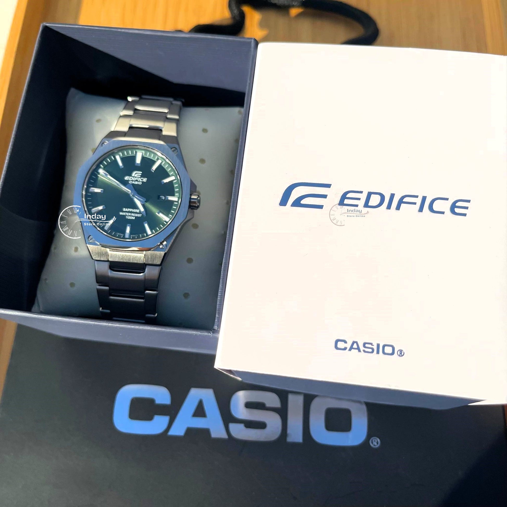 Casio Edifice Men's Watch EFR-S108D-3A 3-Hand Analog Stainless